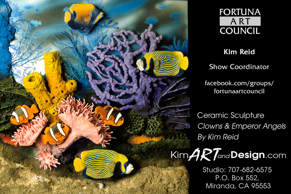 Fortuna Arts Council Shows Kim Reid ReefLife Sculpture