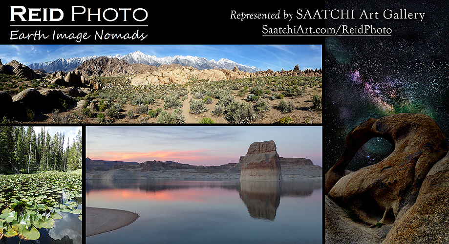 Notoriety: after a decade of photography, Kim & Dave Reid (Earth Image Nomads) have select images now released thru SAATCHI Art Gallery.