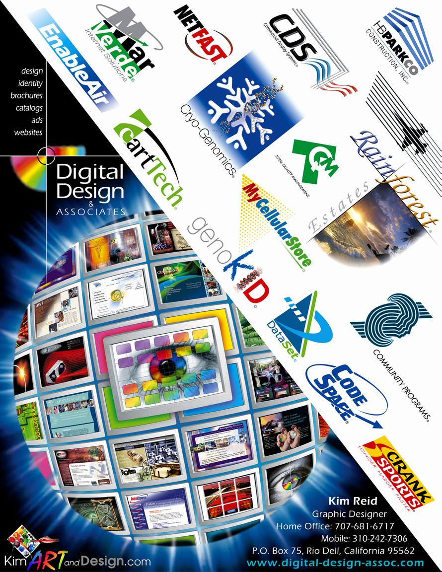 Digital Design and Associates - Art Direction - Graphic Design - Illustration - Request portfolio access and specific Samples for your project.
